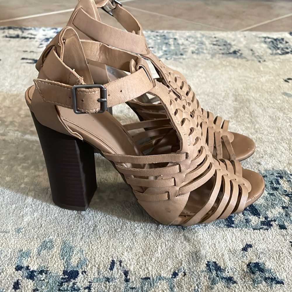 Worn Merona (Target) brand tan heels